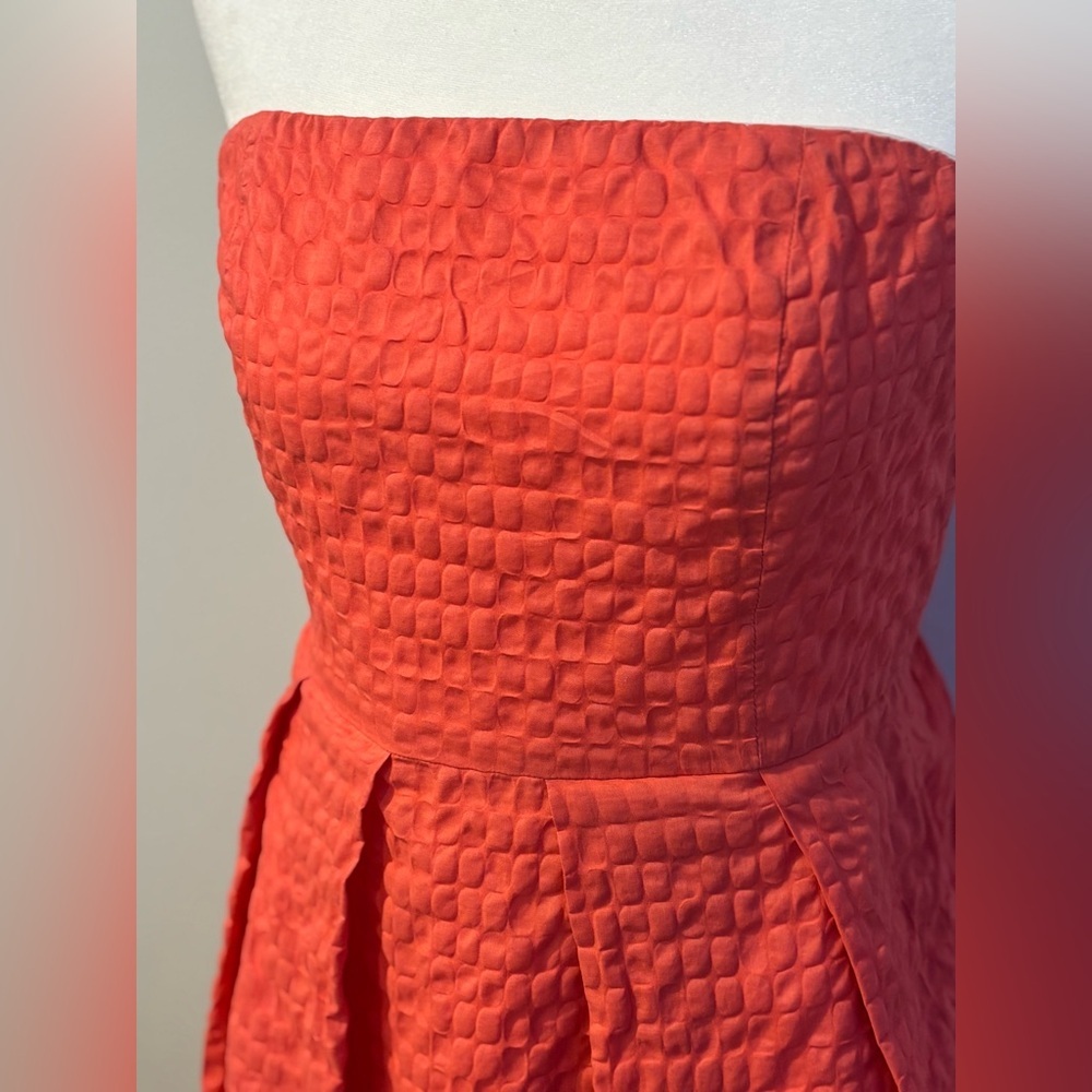 J. Crew Strapless Coral Sundress - Picture 2 of 8